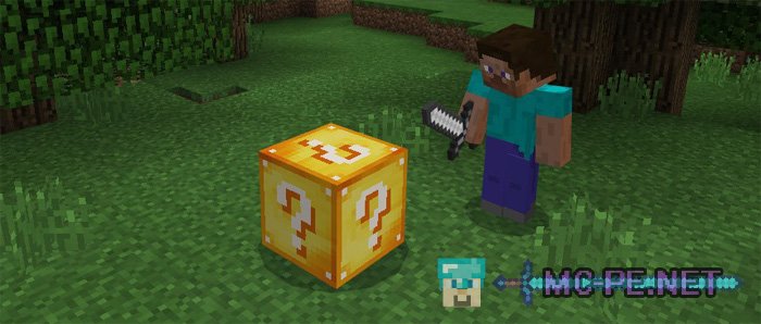 Lucky Block Addon for Minecraft PE by Lime Works, LLC