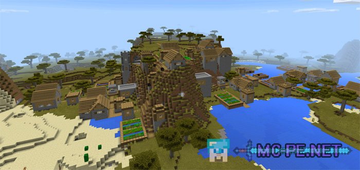 Triple village, the temple in the wilderness and Spawner zombies