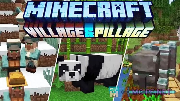 Download Minecraft PE 1.8.1 apk free: Village & Pillage