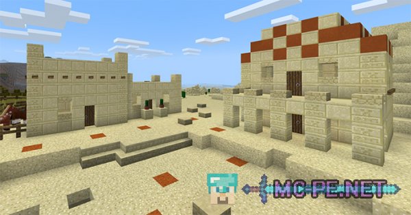 New Desert Village Villagers Village Pillage Update Concept 1 8 0 Maps Mcpe Minecraft Pocket Edition Downloads