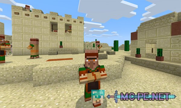 New Desert Village Villagers Village Pillage Update Concept 1 8 0 Maps Mcpe Minecraft Pocket Edition Downloads